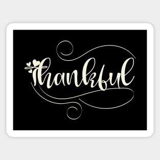 Thankful_light lettering Sticker